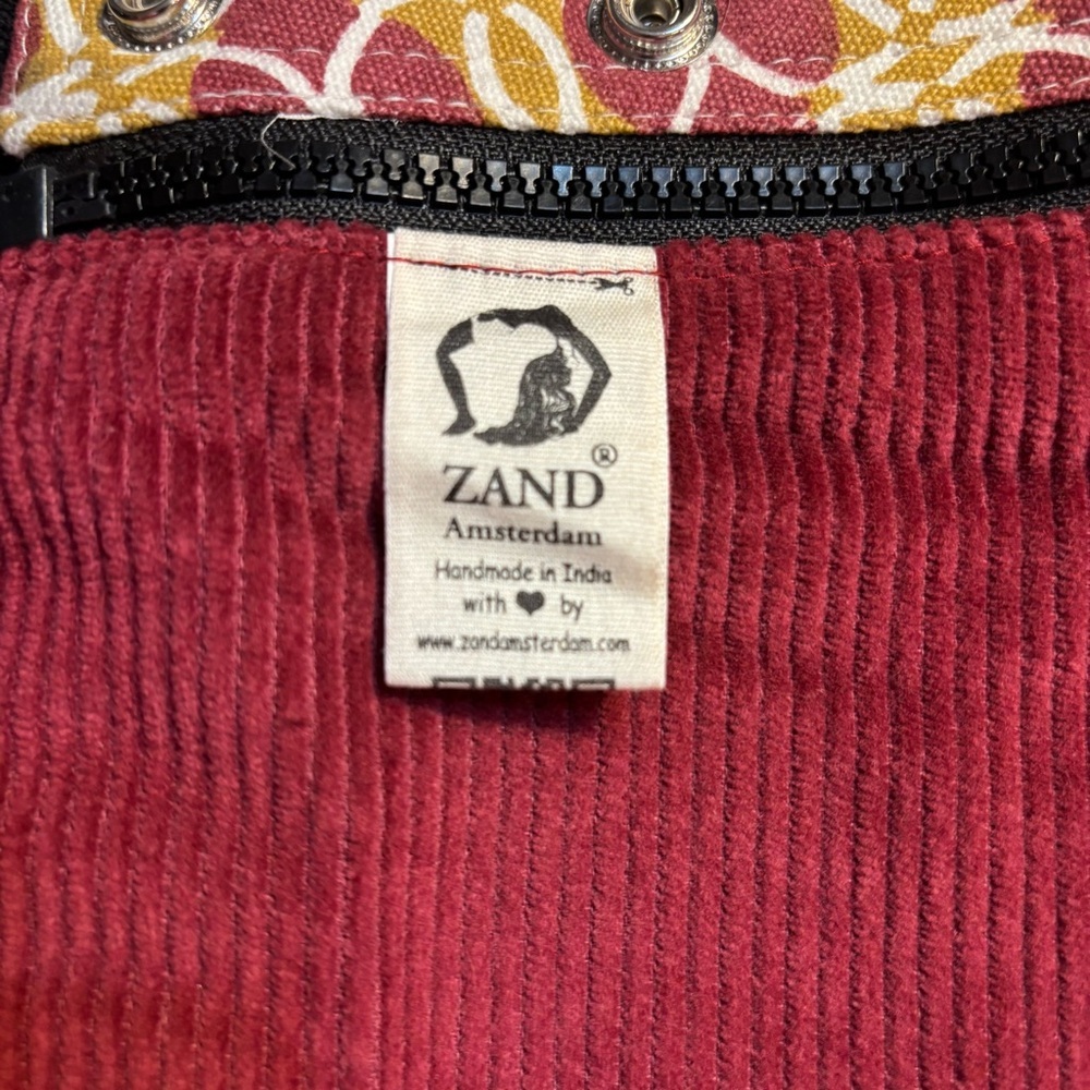 NEW Set Mini Skirt & Bag Zand Amsterdam OS Reversible Skirt Crossbody Bag Maroon - Picture 13 of 16